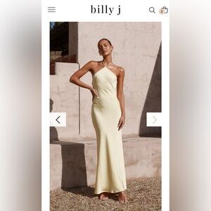 billy j Chiara Maxi Dress - Yellow